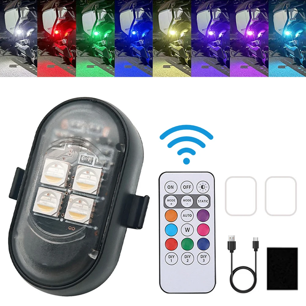 Drone Lidar - Luces de advertencia recargables por USB,