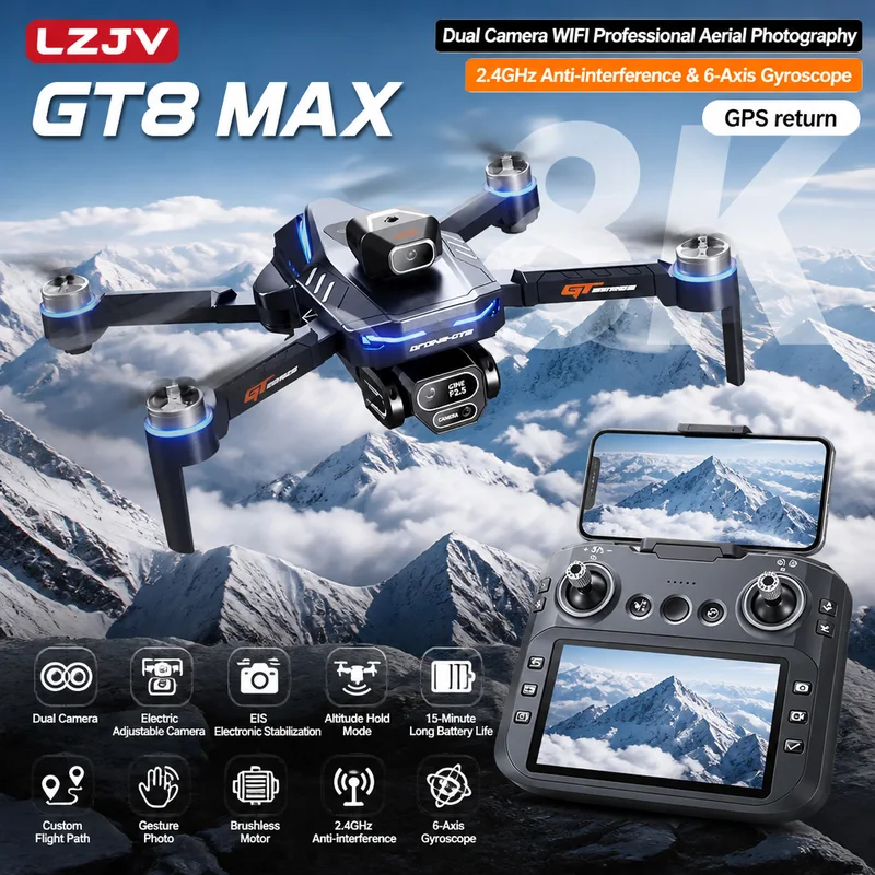 Drone Photogrammetry - Dron Plegable GT8 Max 8K HD
