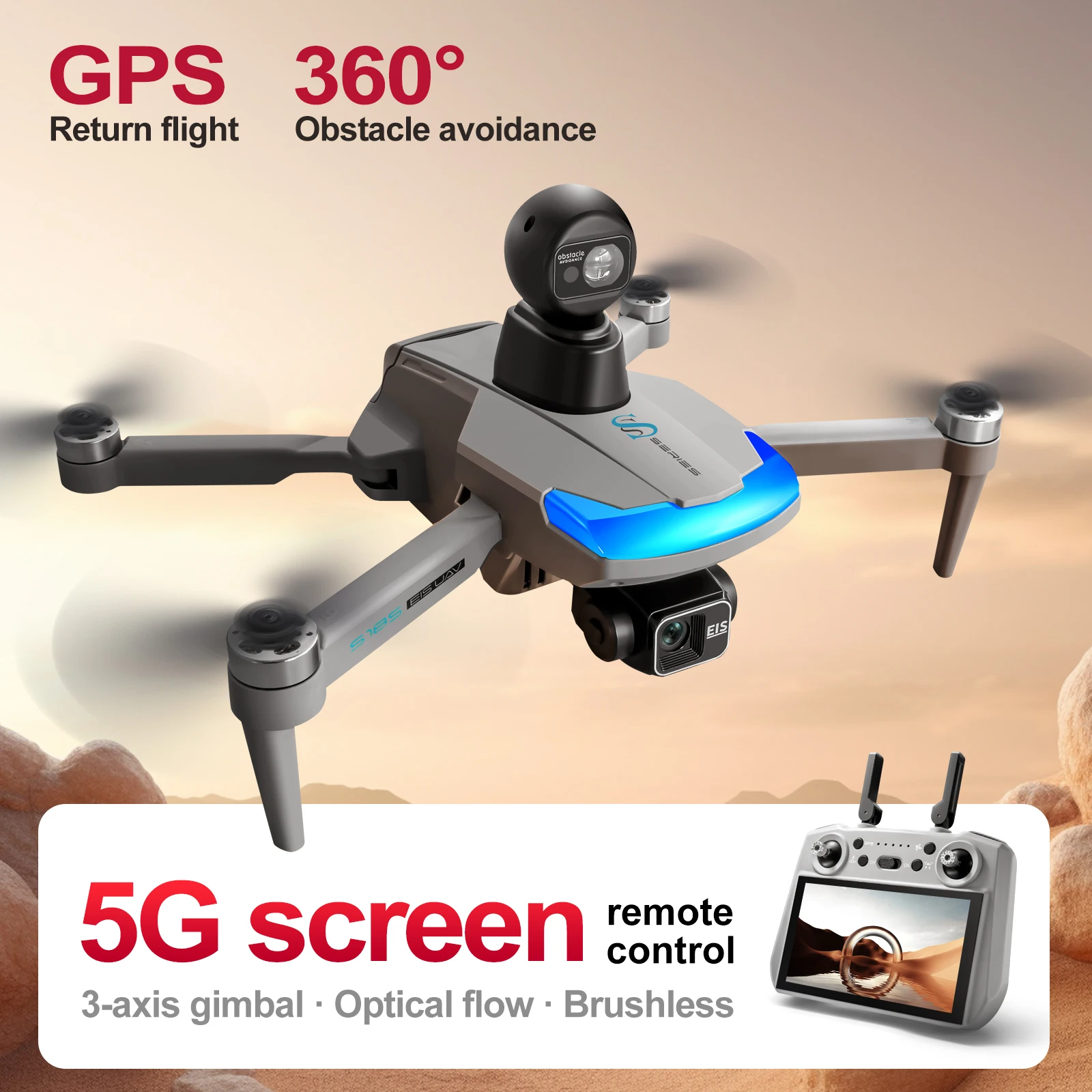 Drone Photogrammetry - Dron profesional S185 2,7 K HD