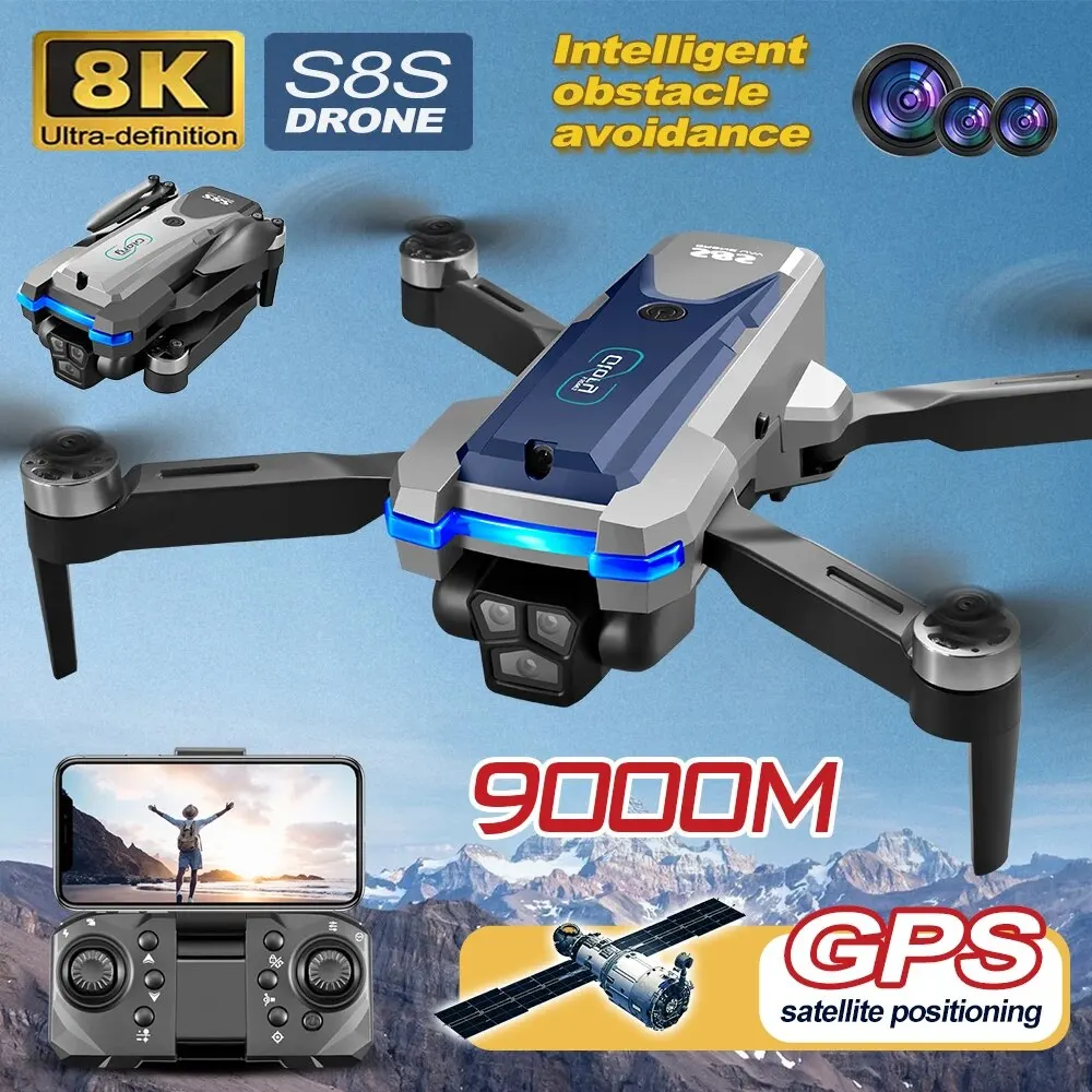 Drone Aerial Photography - Dron plegable S8S con GPS, 5G,