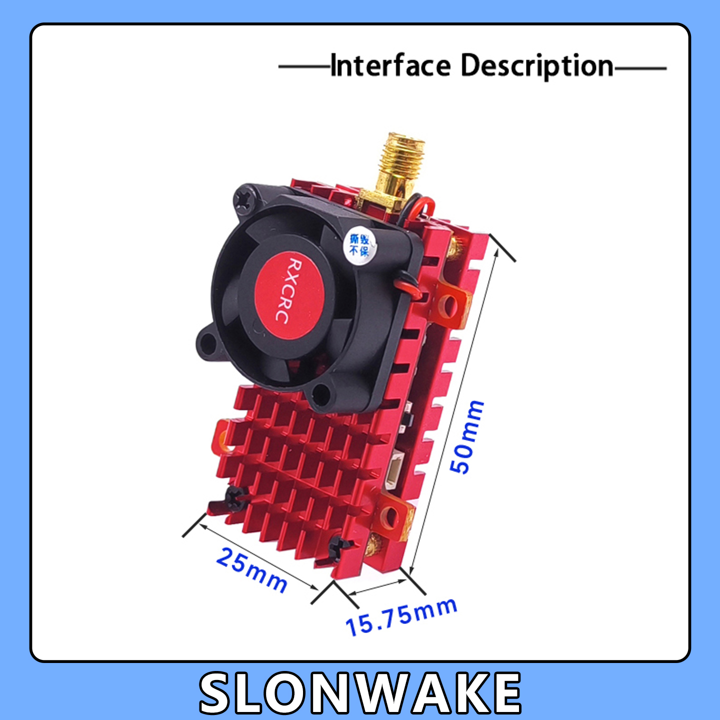SLONWAKE 5,8G 2W VTX FPV 1800T - Drone Aerial Photography reseña y precio