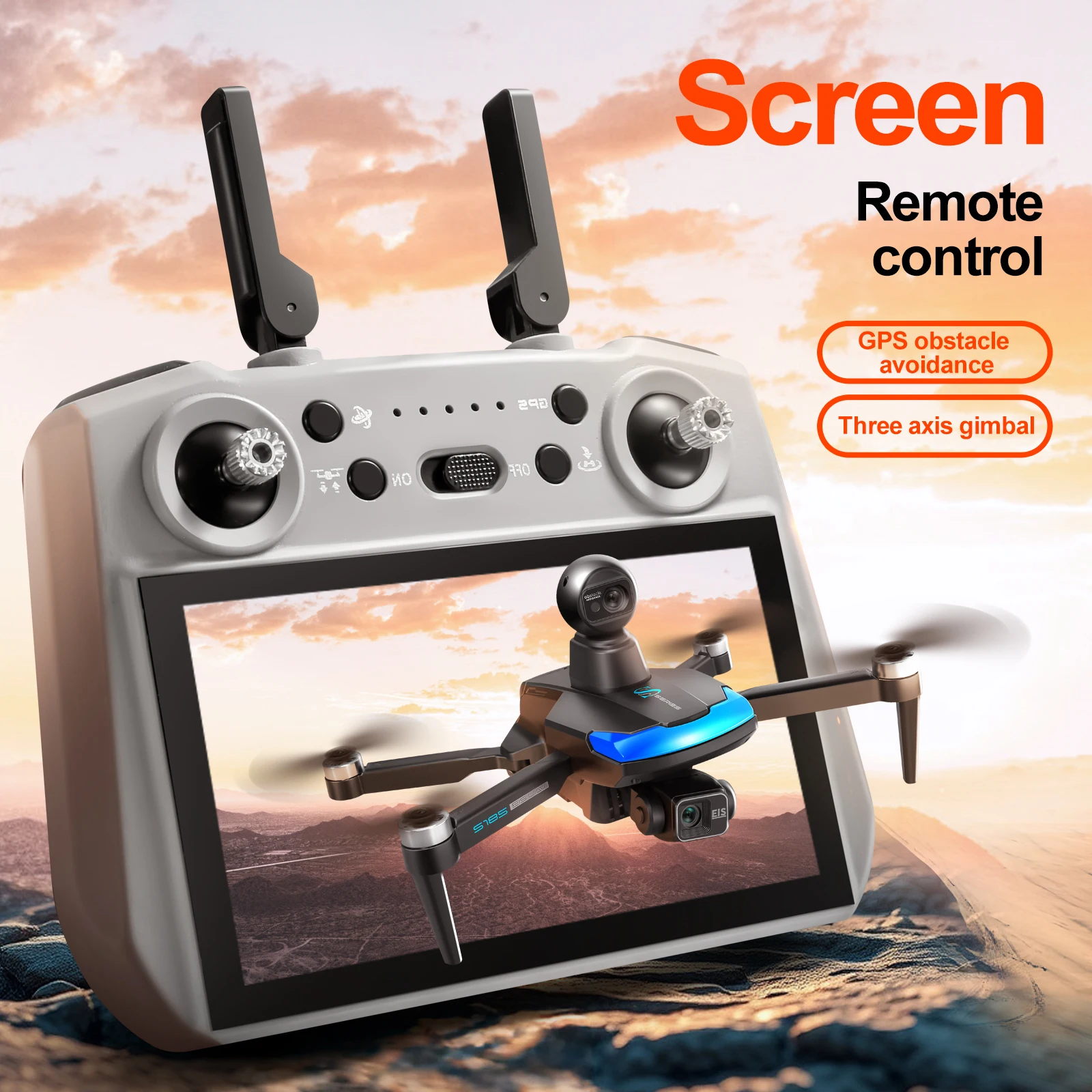 Dron profesional S185 2,7 K HD - Drone Photogrammetry reseña y precio