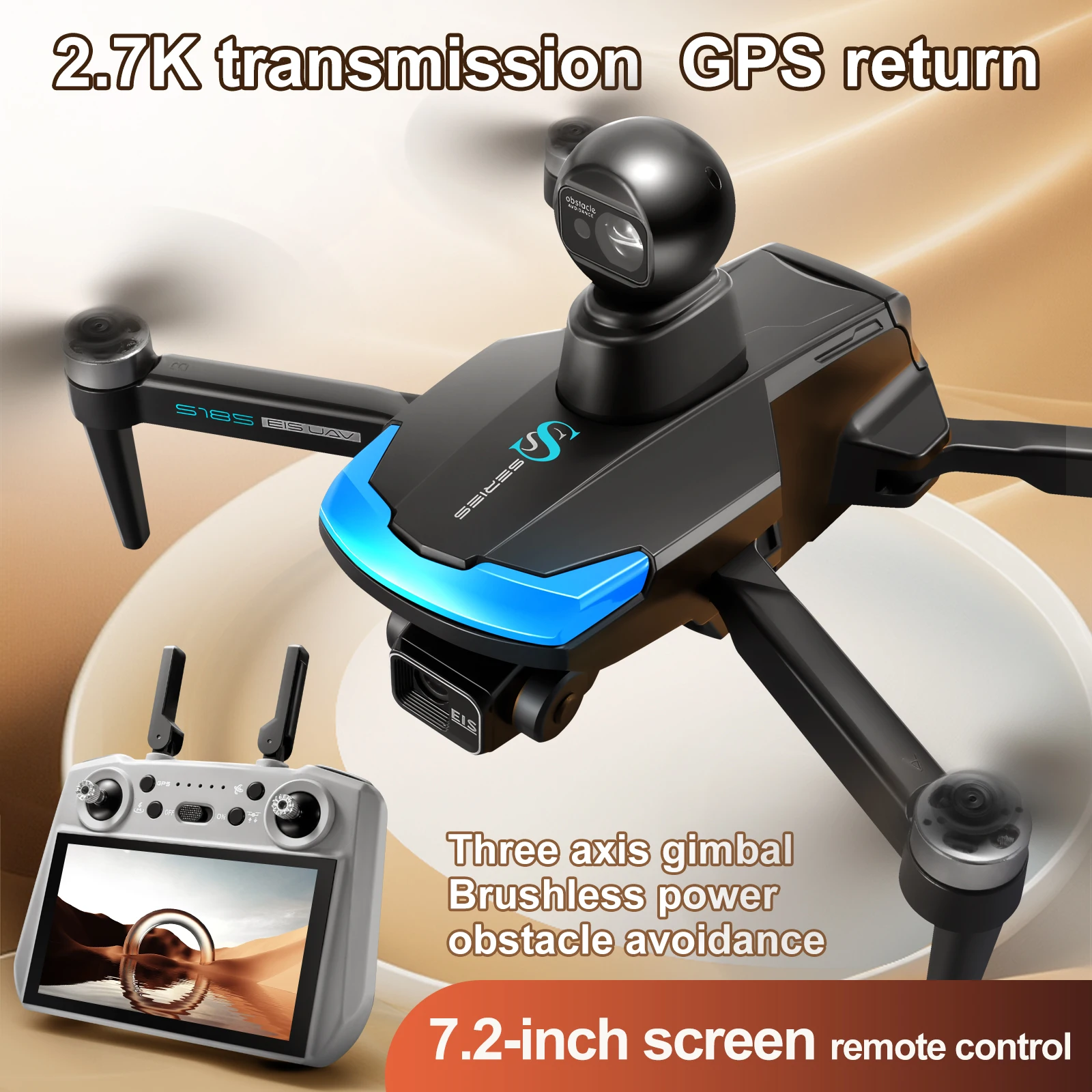 Dron profesional S185 2,7 K HD - Drone Photogrammetry reseña y precio