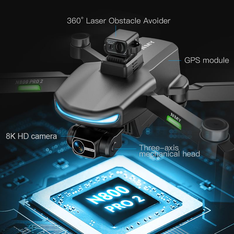 Dron GPS N800 PRO 2 Profesiona - Drone Photogrammetry reseña y precio